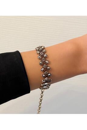 Ceso Accesories Antik Bronz Renge Markazit Taşlı Vintage Bileklik