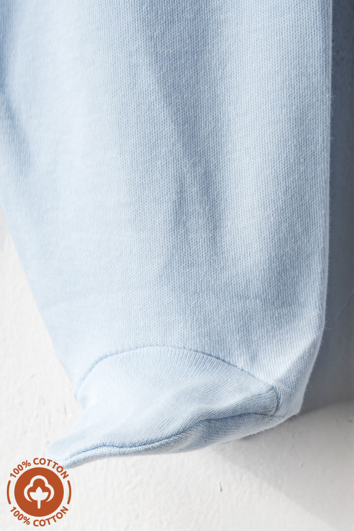 Miniel Unisex Bebek Penye Organik Pamuklu Fil Baskılı 0-6 Ay Patikli Bebek Tek Alt 3'lü Set fotoğrafı 6 (önizleme)