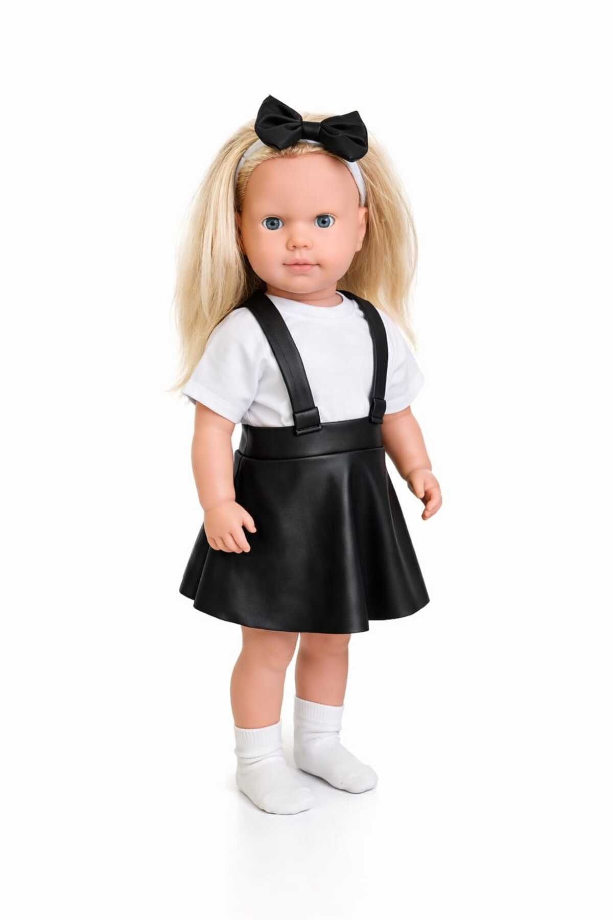 ŞAŞKIN HOUSE SEVİMLİ KONUŞAN SESLİ DERİ JİLELİ BEBEK OYUN VE UYKU ARKADAŞI 65 CM ET BEBEK fotoğrafı 3 (önizleme)