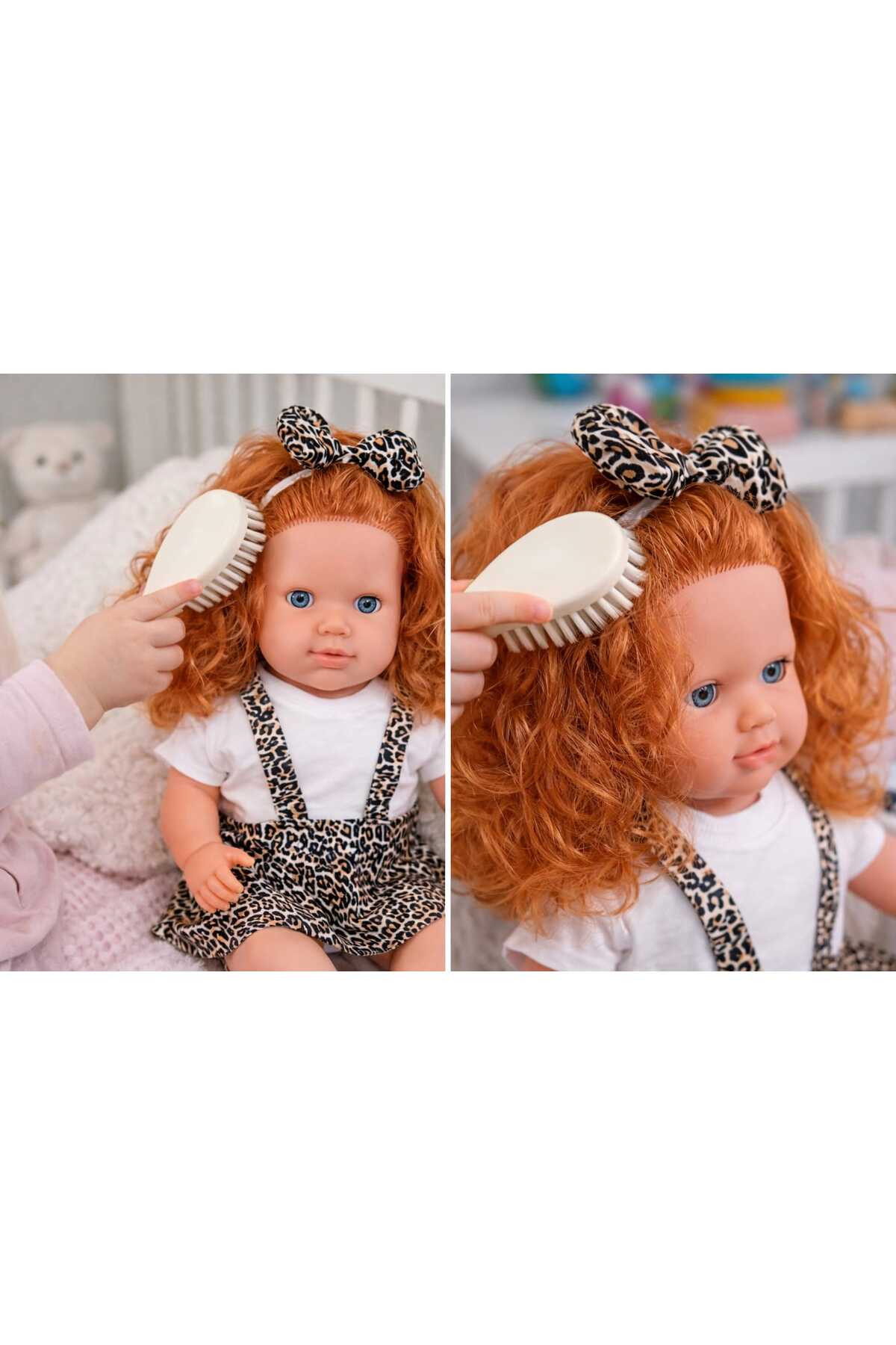 ŞAŞKIN HOUSE SEVİMLİ KONUŞAN SESLİ LEOPAR JİLELİ BEBEK OYUN VE UYKU ARKADAŞI 65 CM ET BEBEK fotoğrafı 3 (önizleme)