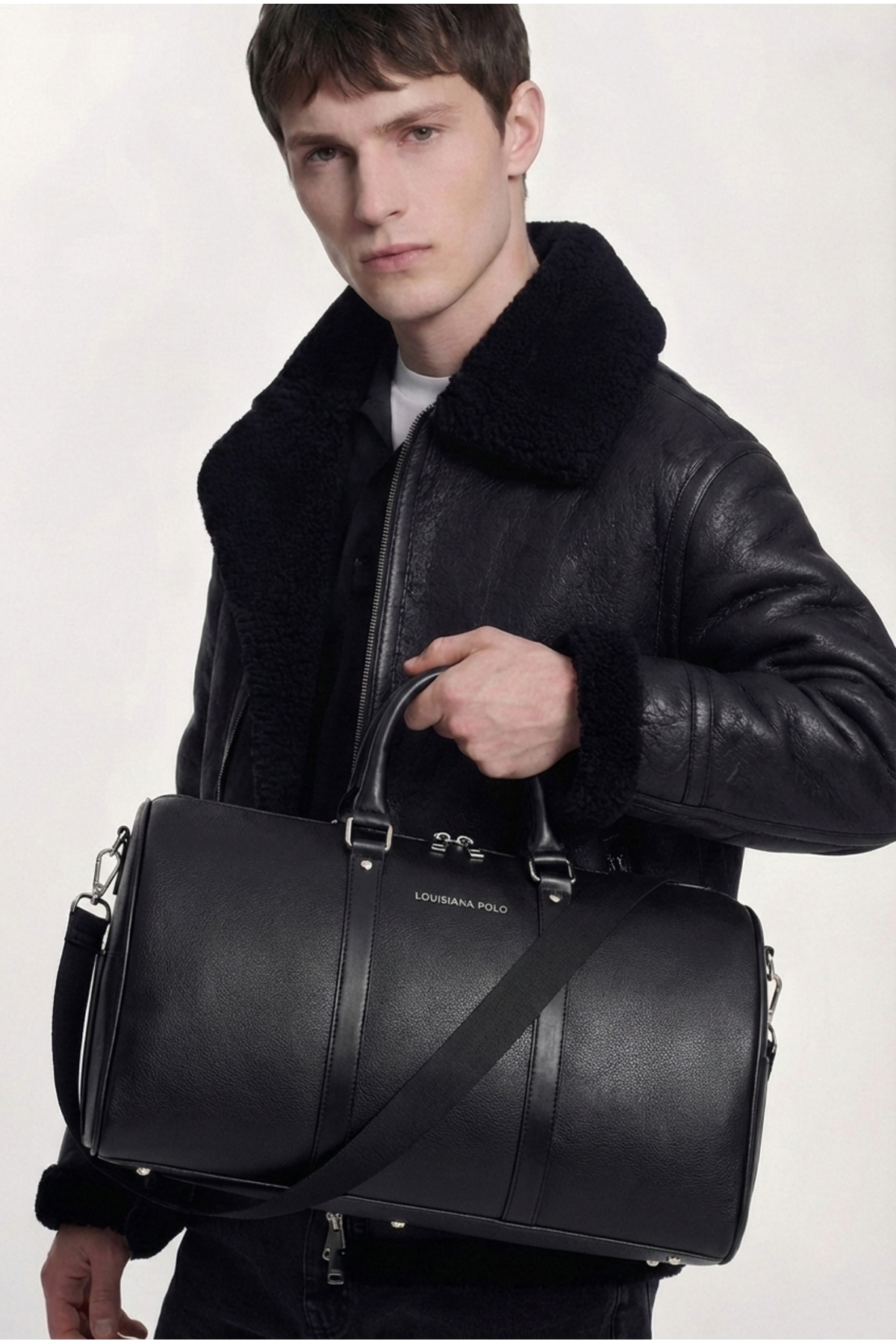 louisiana polo  El Valizi Spor Seyahat Çantası Siyah 1507 - Görsel 6