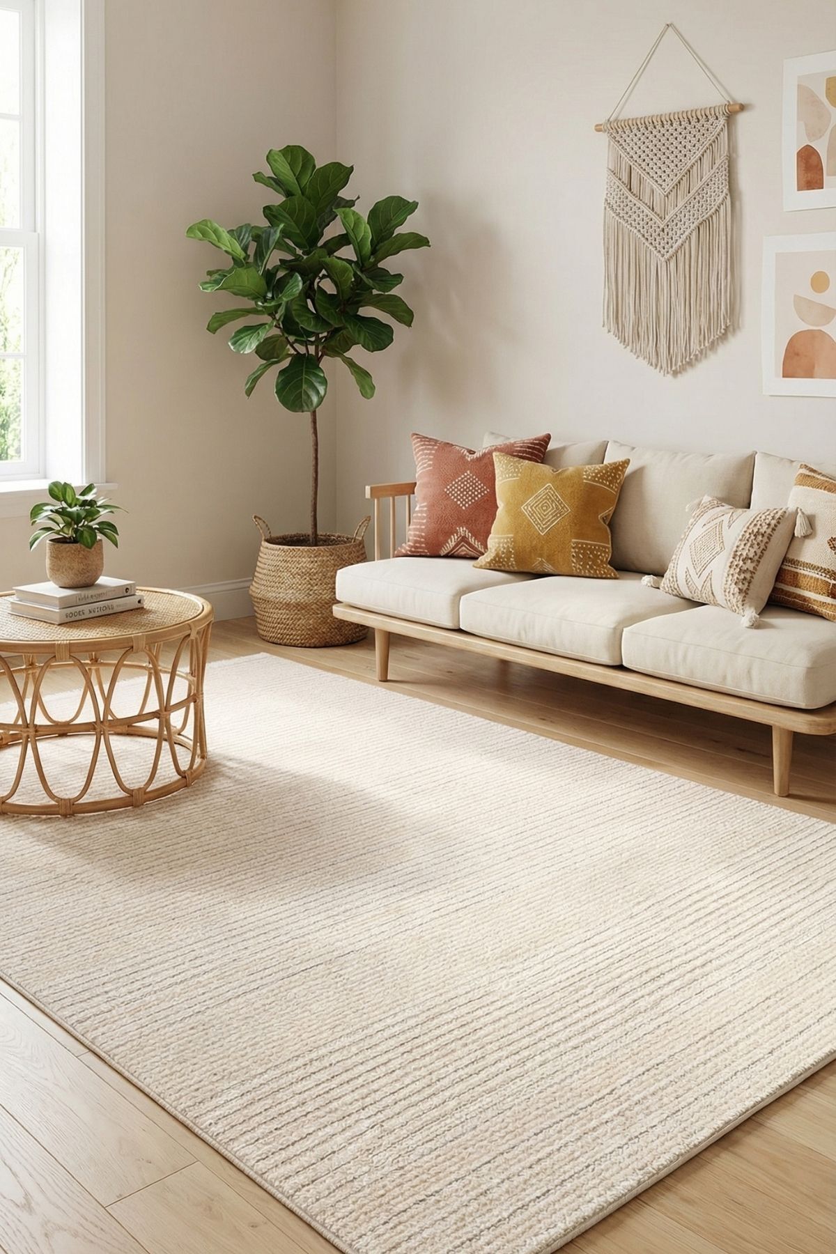 Magnus Lounge Rug | Custom Size Option, Dustproof, Easy Cleaning, Compatible with Robot Vacuum Cleaner