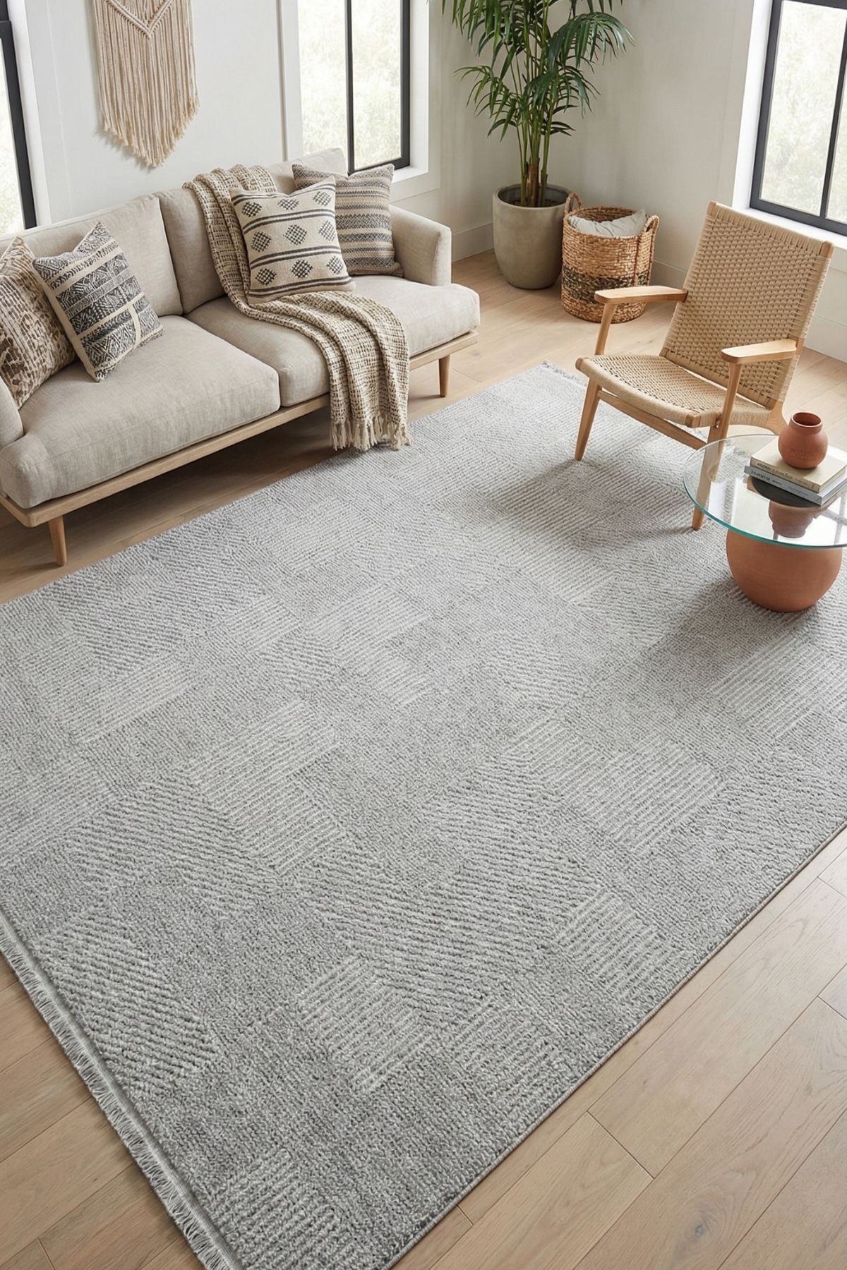Magnus Lounge Rug | Custom Size Option, Dustproof, Easy Cleaning, Compatible with Robot Vacuum Cleaner