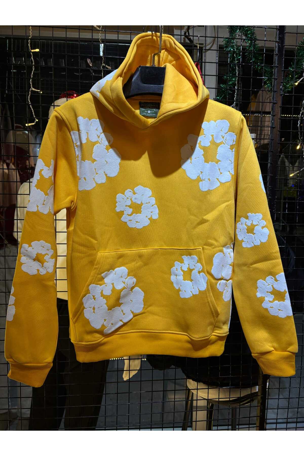 Q45collection DENİM TEARS KAPÜŞONLU 3 İPLİK SWEATSHİRT - Fiyatı