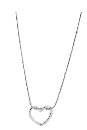 AXXION Çelik Kalp Silver Kolye