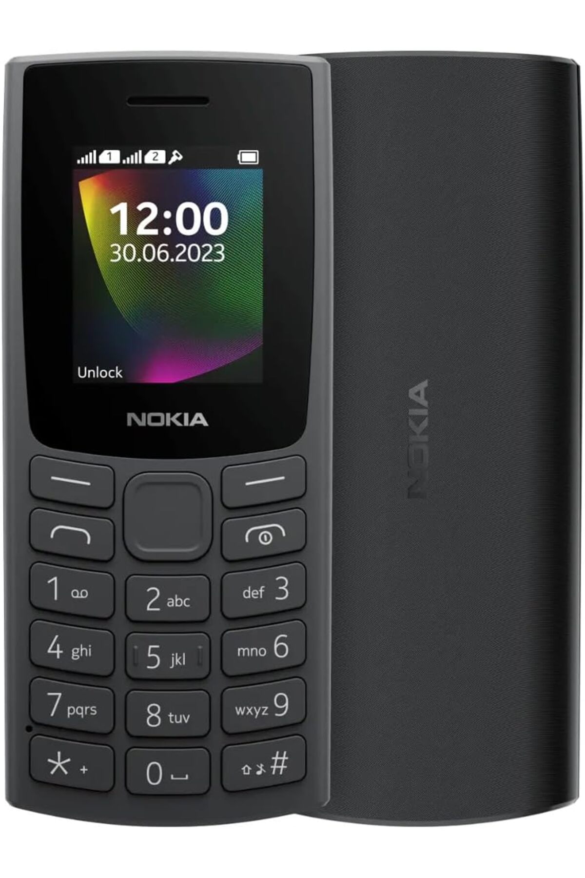 KYonlineSell Nokia N106 2023 Tuşlu Cep Telefonu Siyah (Türkiye Resmi Distribütör Garantili) 1222207