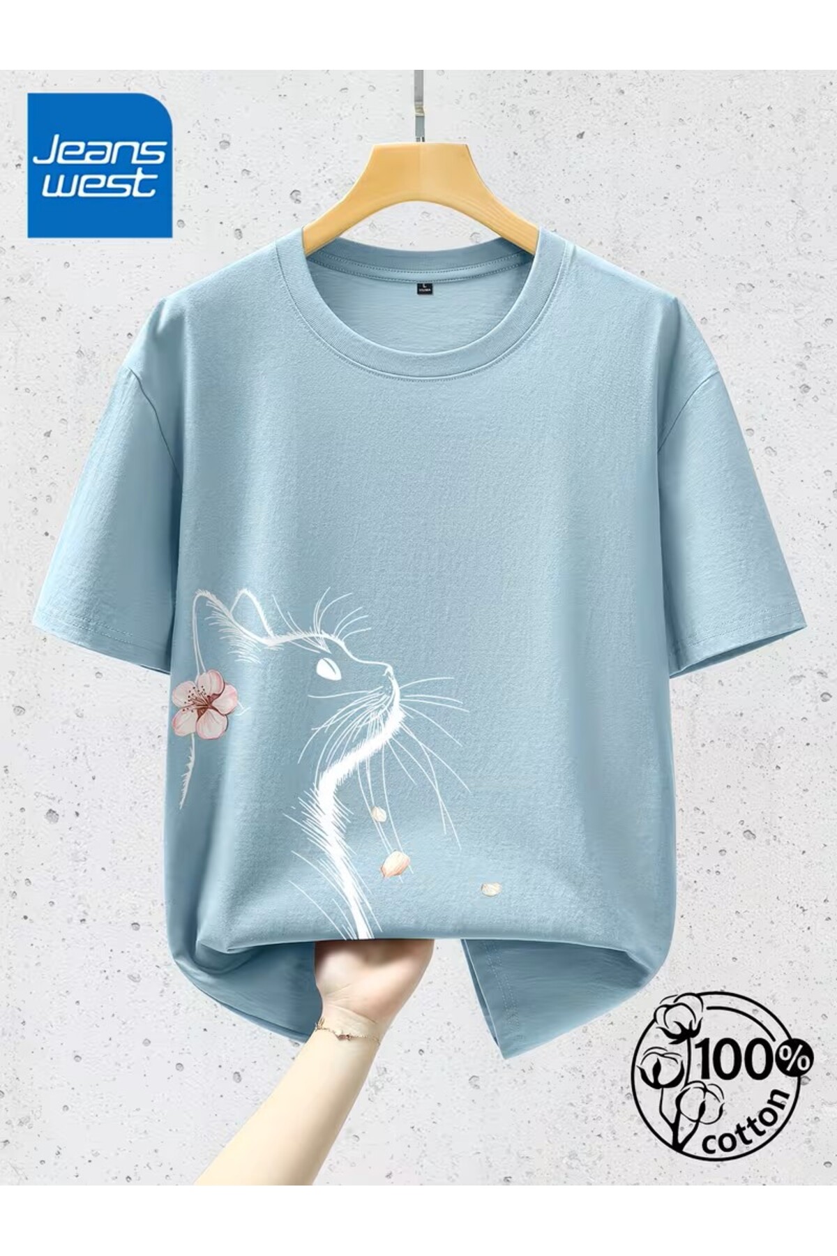 oneagılyazı  Jeanswest Yazlık %100 Kısa Kollu Tişört