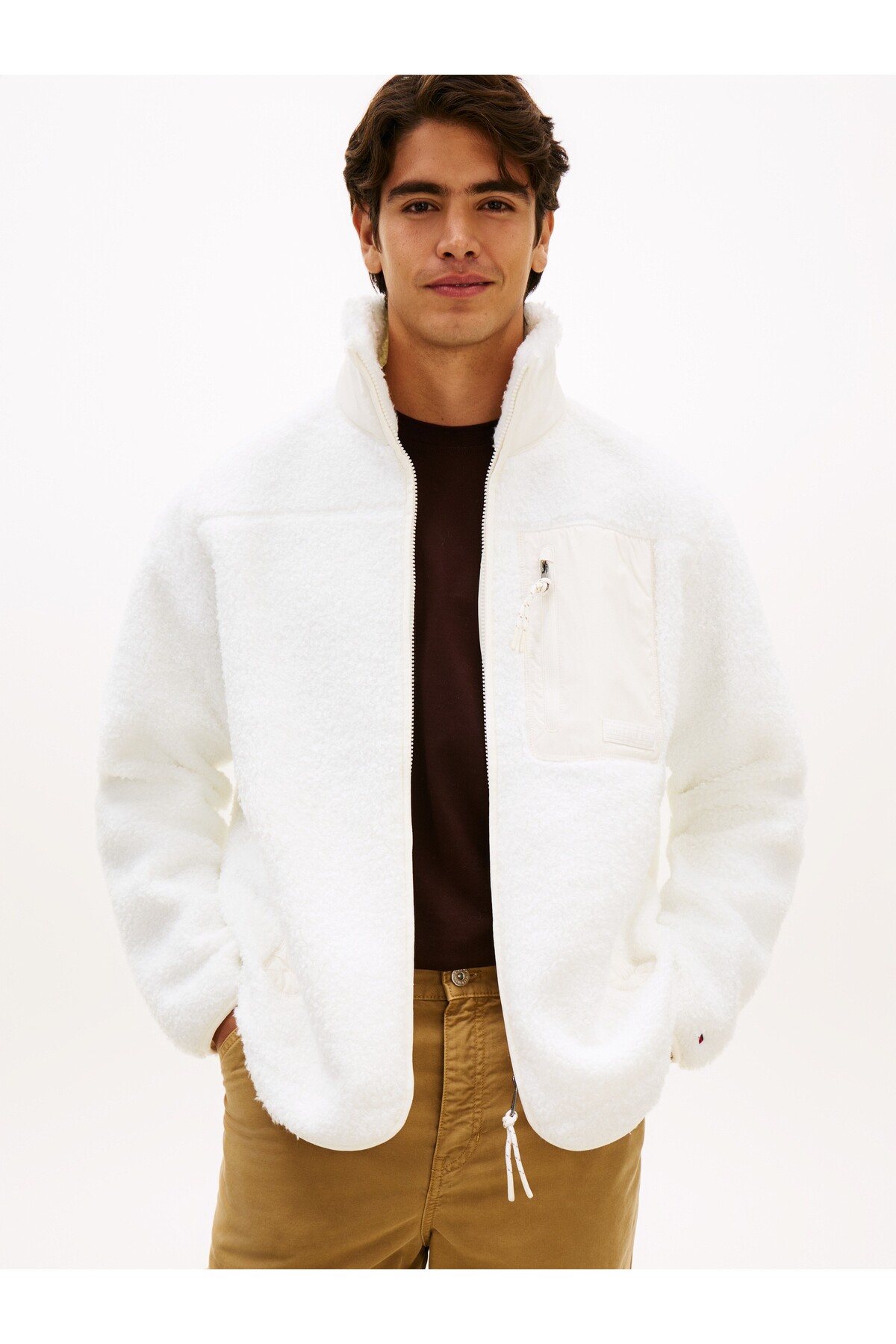 تامی هیلفیگر پشم گوسفند تدی زیپ‌دار