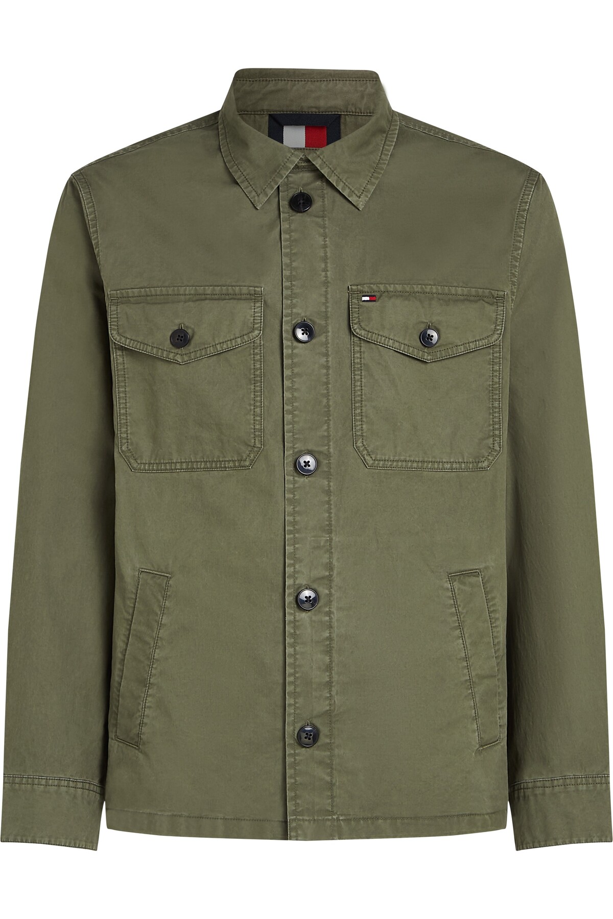 تامی هیلفیگر ژاکت پیراهن نخی طرح جناغی