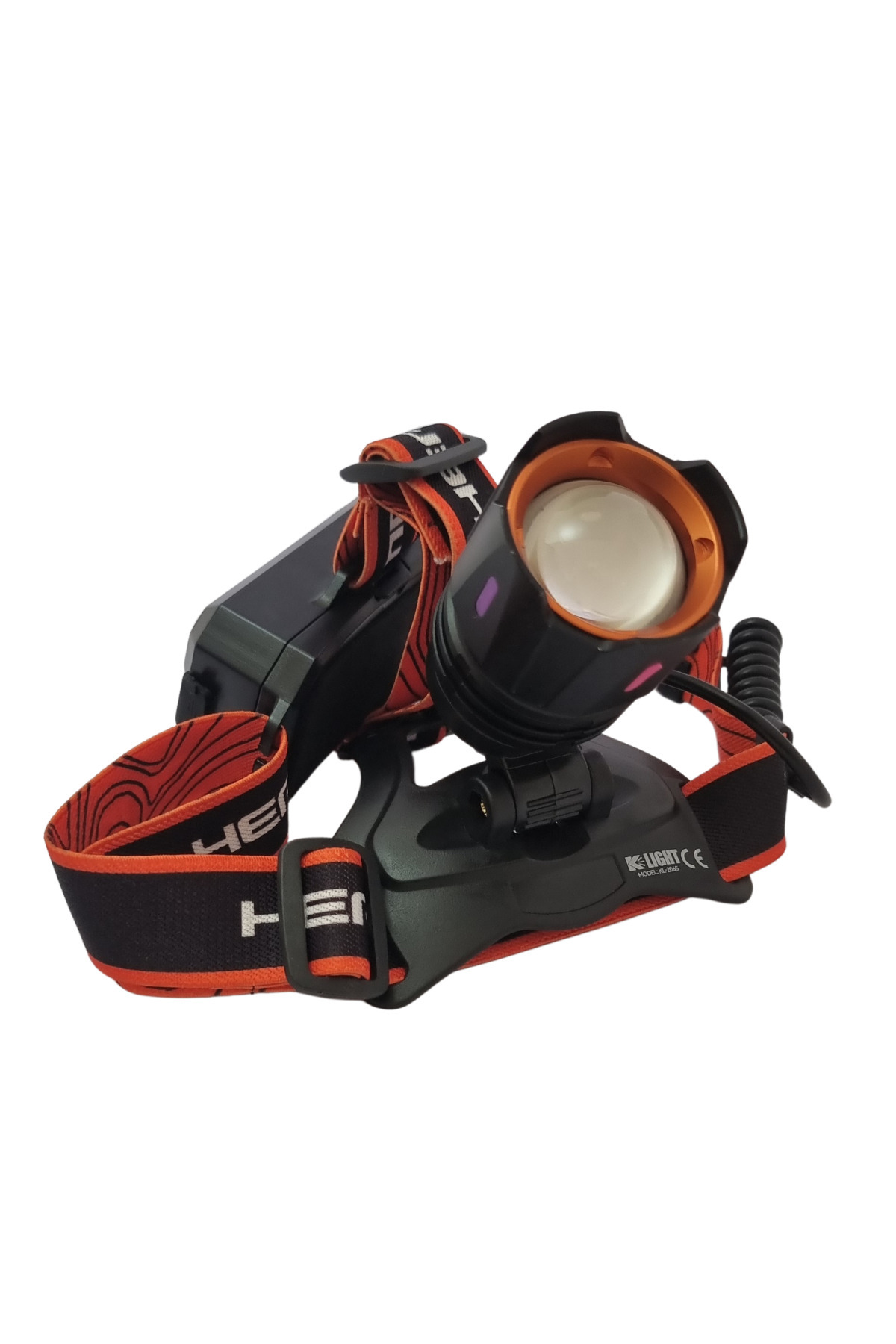 KLIGHT Su Sıçramasına Dayanıklı Şarjlı LED Outdoor Kafa Lambası KL