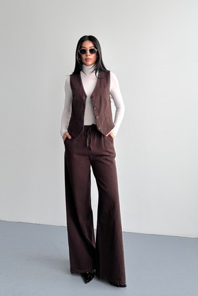 macharel jeans Kadın Yelekli Alt Üst Takım