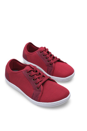 Pelanir Bordo Kadın Barefoot Ayakkabı, Geniş Burun Tasarımlı Esnek ve Hafif M...