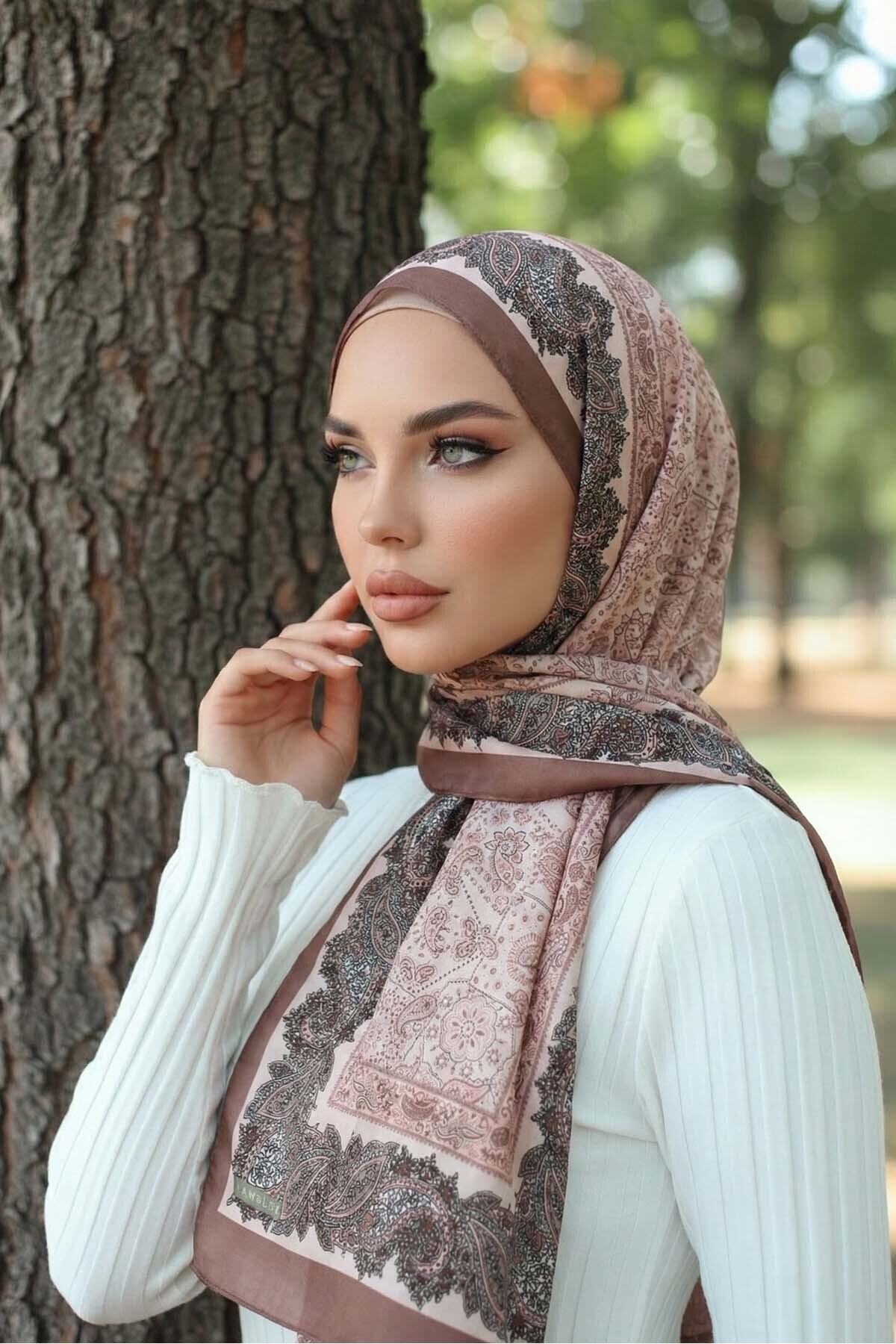 Vamelya Tosca Pamuksu Dokulu Şal İtalyan İmza Serisi