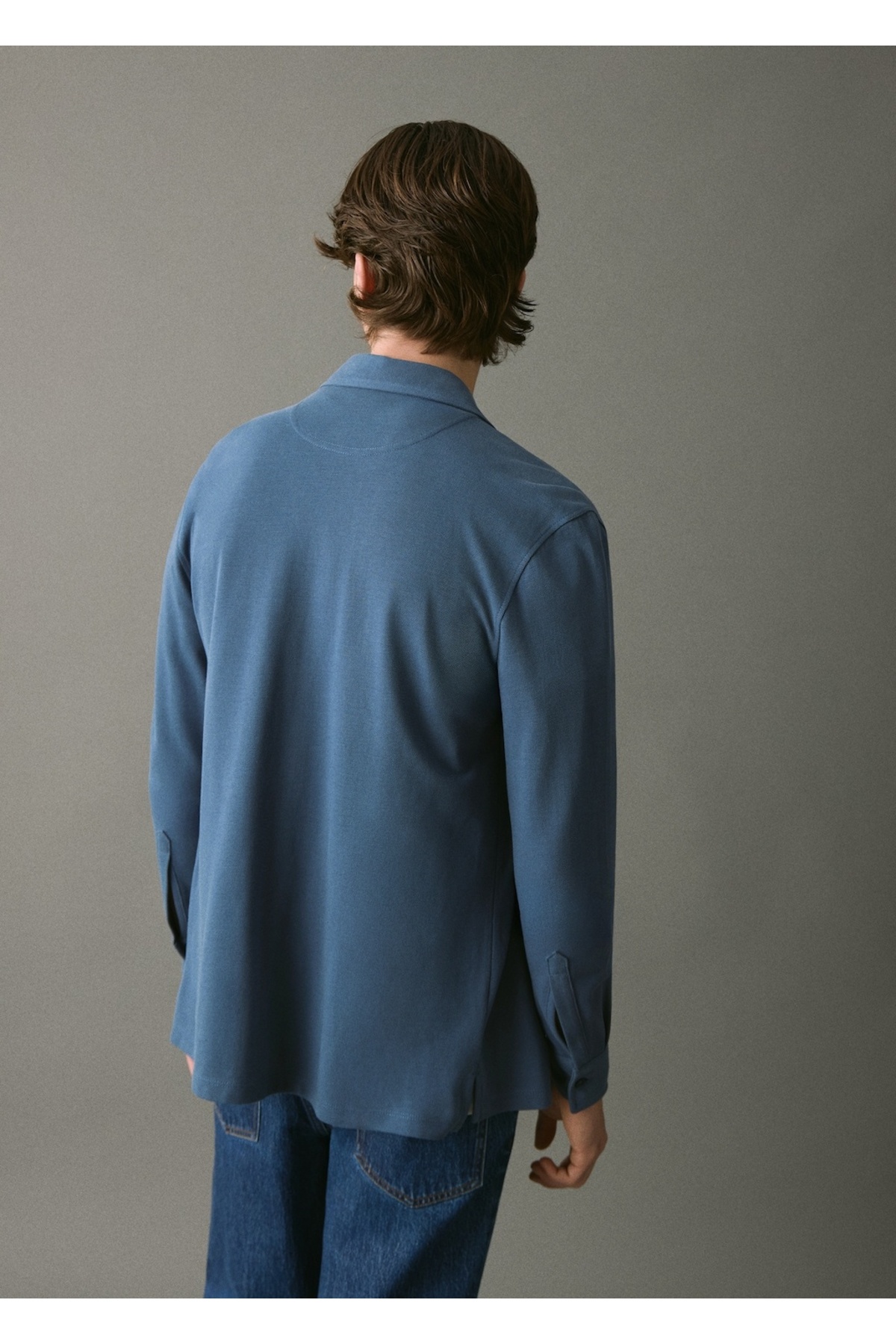 پیراهن مردانه راسته آستین استاندارد | مانگو MANGO Teen 17068636 - تصویر 4