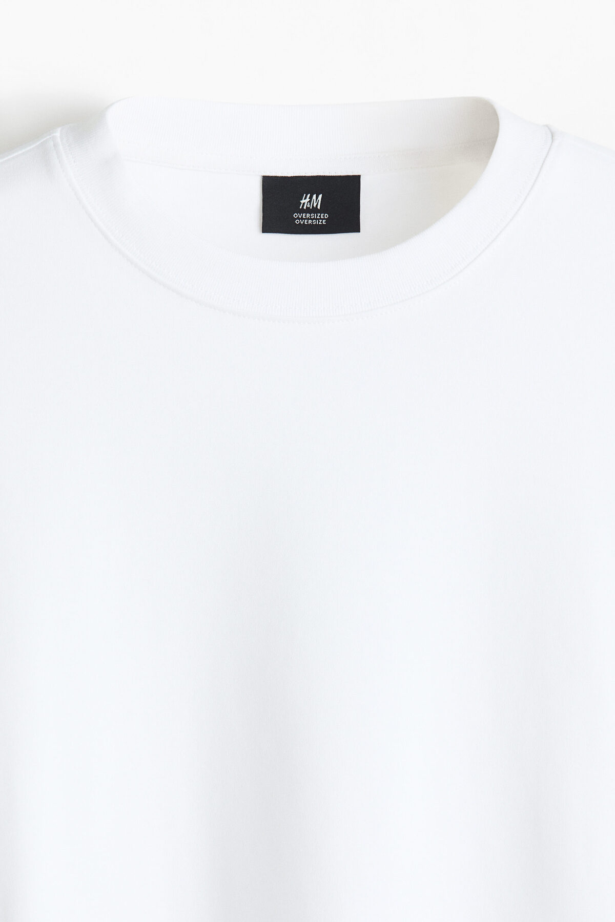 H&M İnterlok Tişört Oversized Fit görsel 6