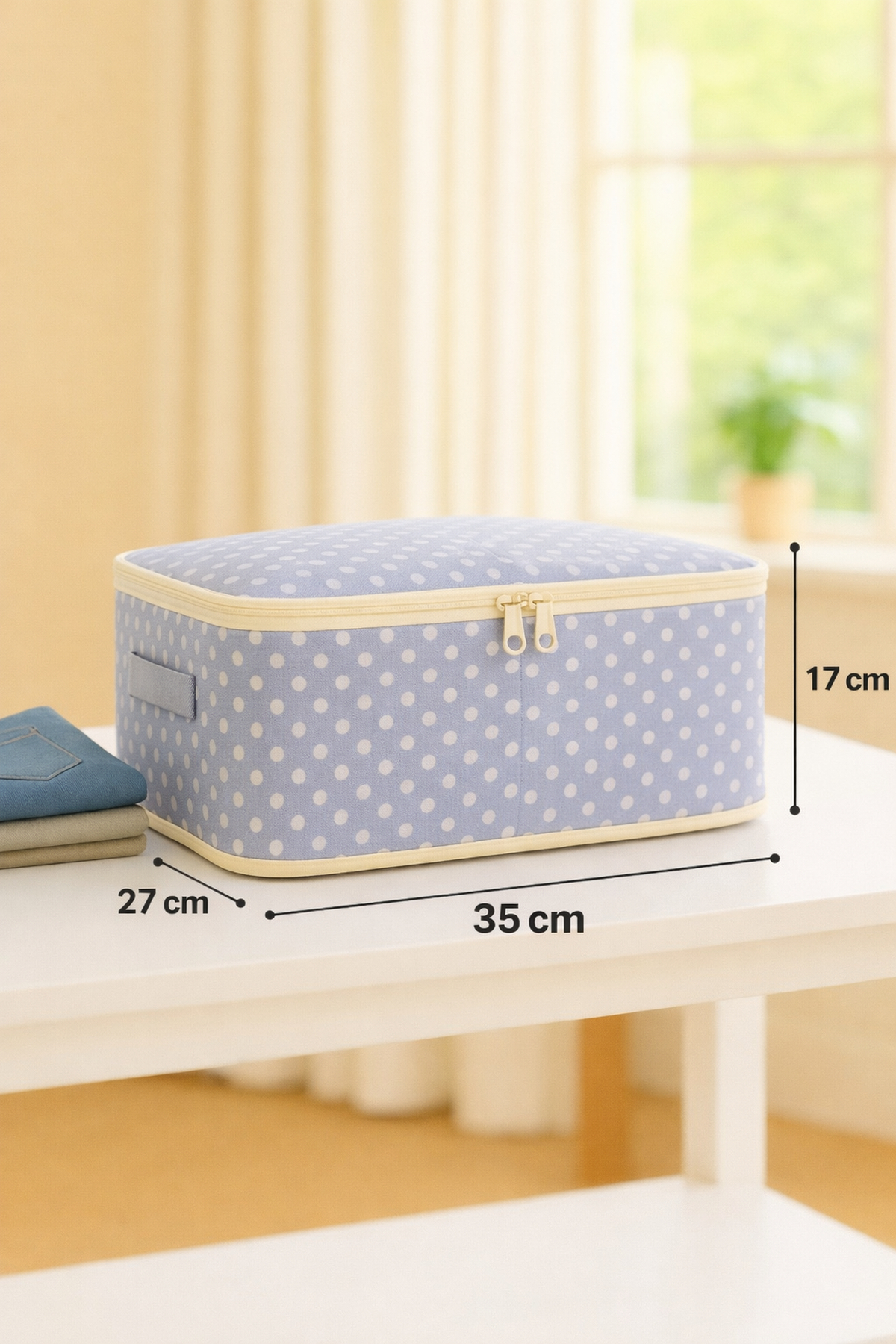 Spartek home textile 6 Parça puantiye desenli - Doğum/Hastane Çıkış Çantası - desenli bebek bakım seti fotoğrafı 2 (önizleme)