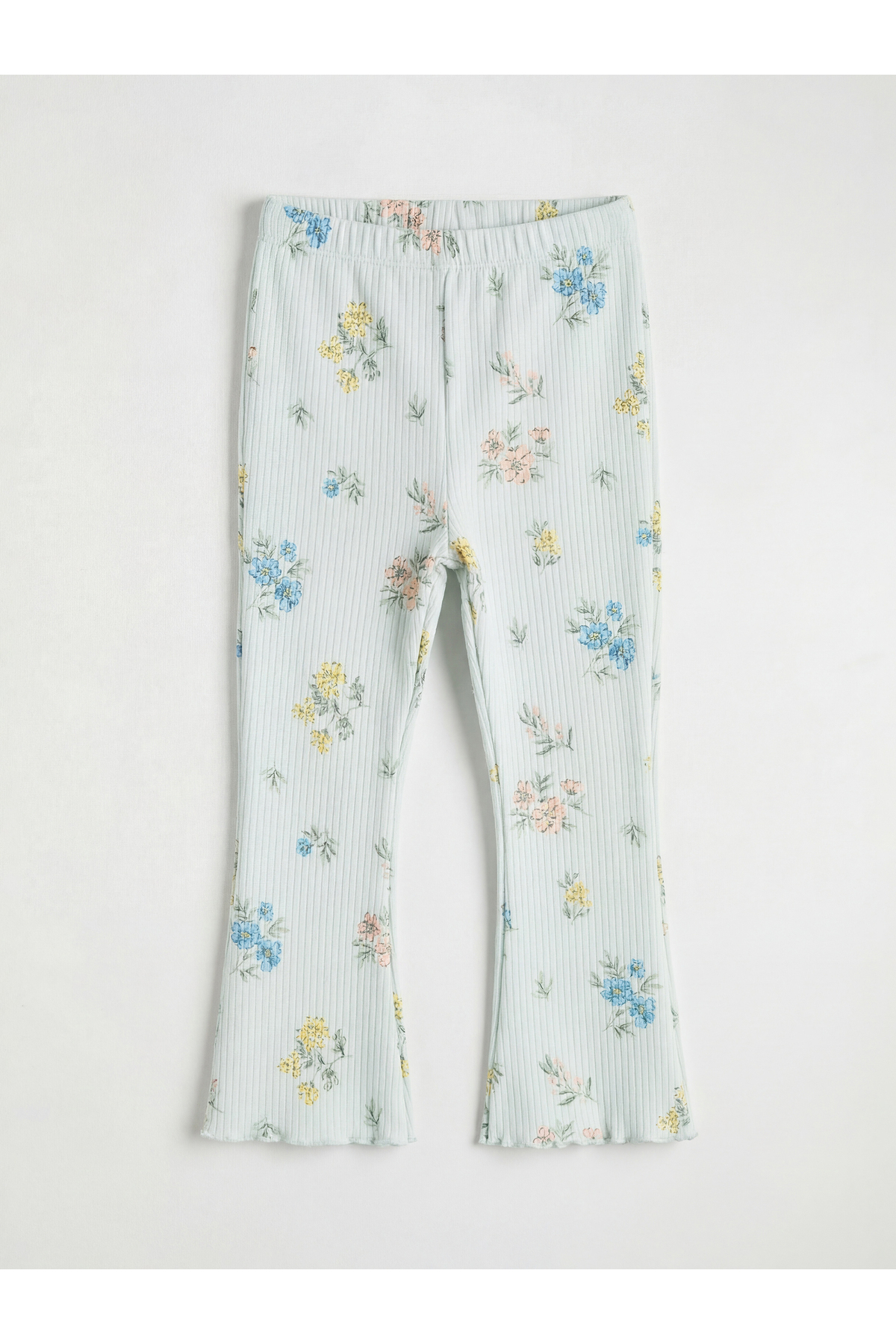 LC Waikiki Nevaa Collection Yeşil Çiçek Baskılı Kız Bebek Fırfırlı Bluz ve Tayt fotoğrafı 5 (önizleme)