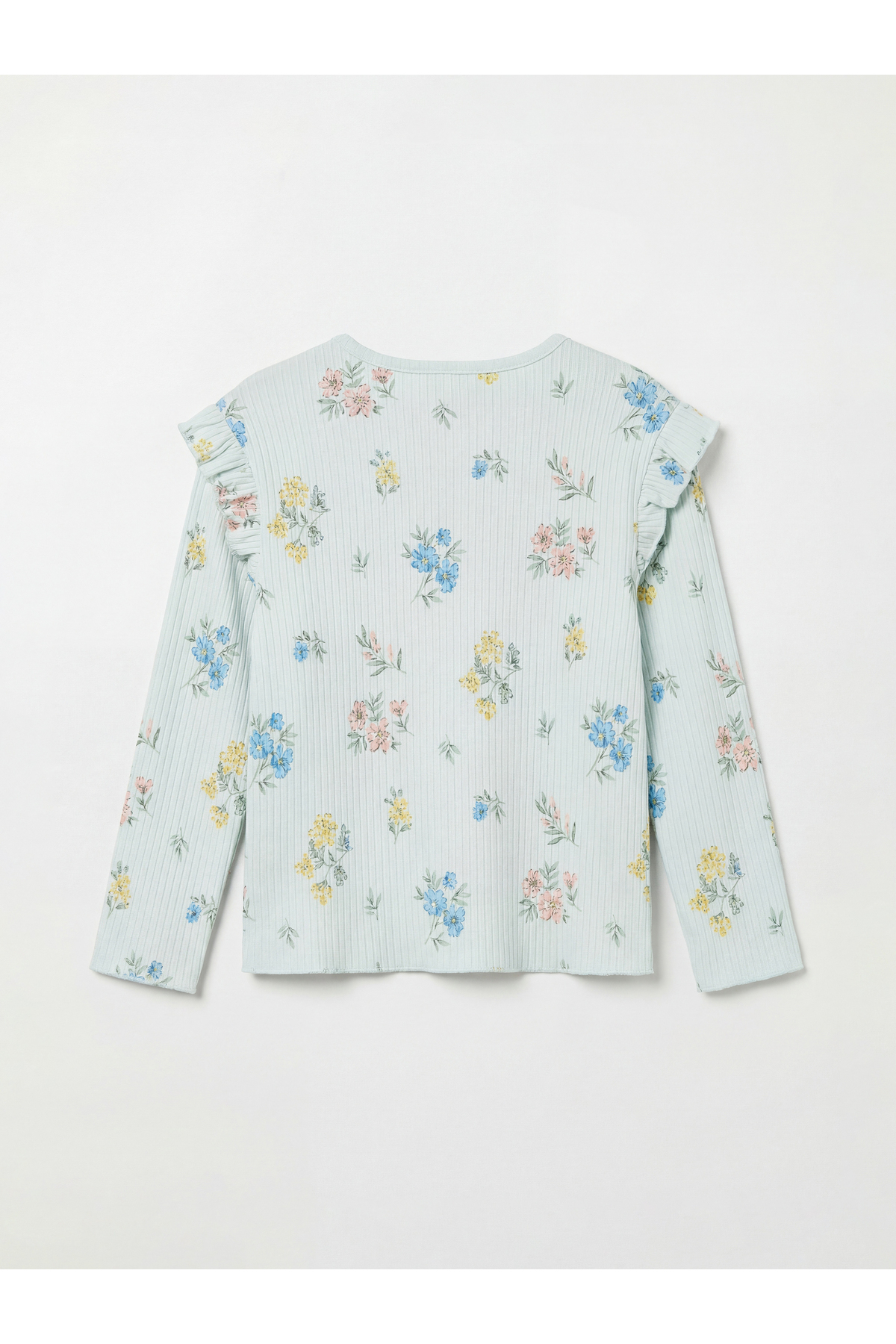 LC Waikiki Nevaa Collection Yeşil Çiçek Baskılı Kız Bebek Fırfırlı Bluz ve Tayt fotoğrafı 4 (önizleme)