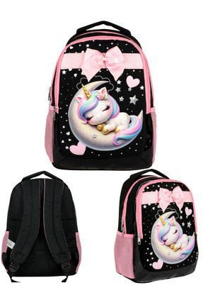 Ümit Çanta Cennec Uykucu Unicorn Sırt Çantası 29X39X14
