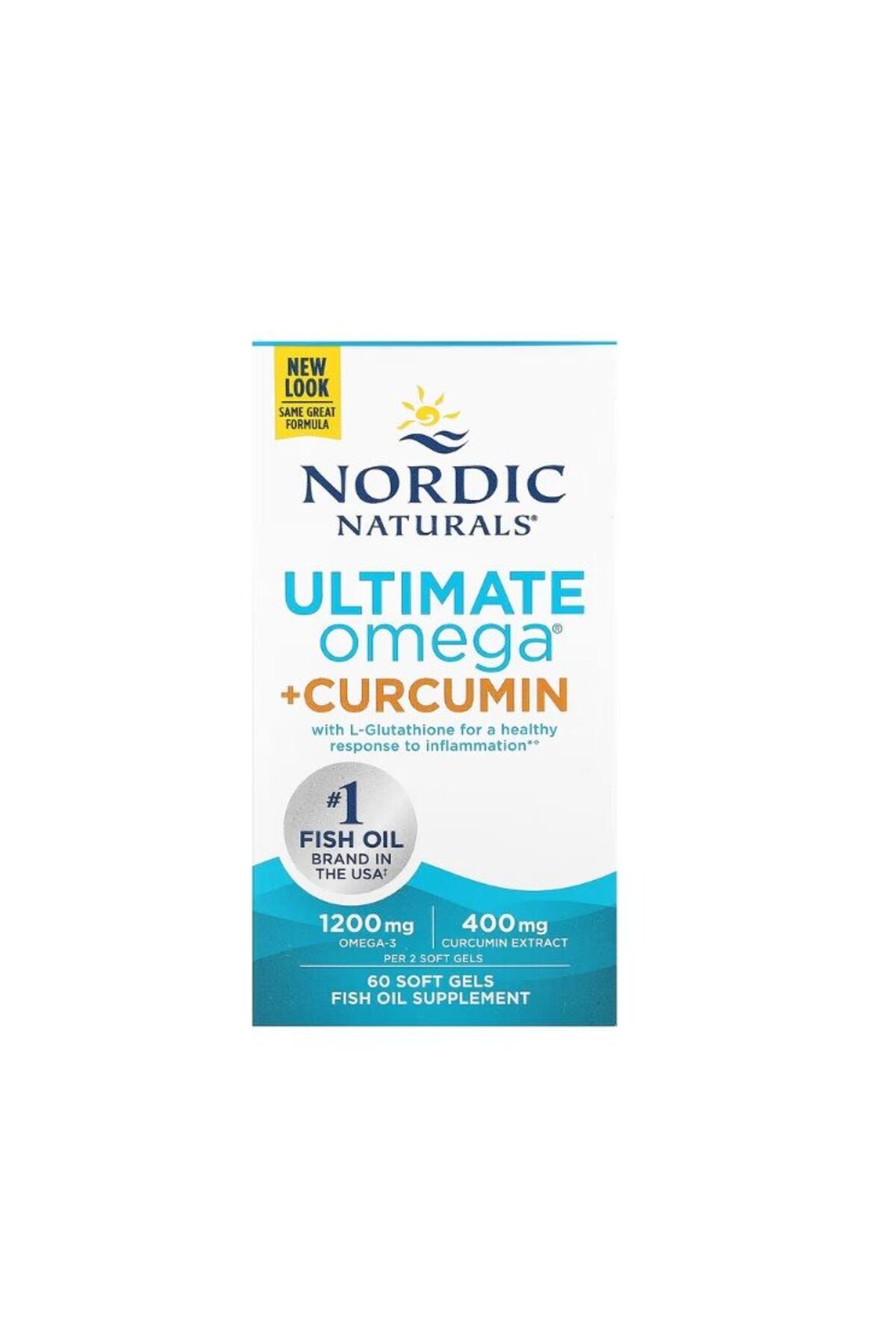 omega curcumin with glutathione by nordic naturals 1200 mg 60 Capsules Suplemento dietario