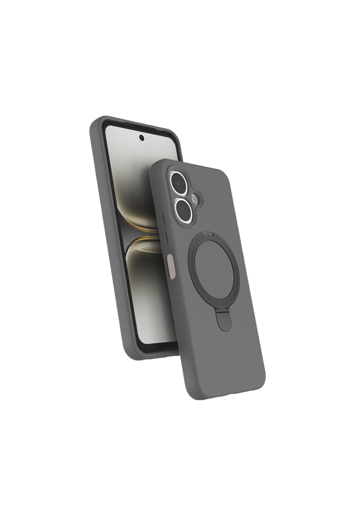 Tecno Spark Go 2 Compatible Ring Case with Velvet Stand