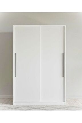 FUHO Lisa Sürgülü Gardırop Beyaz