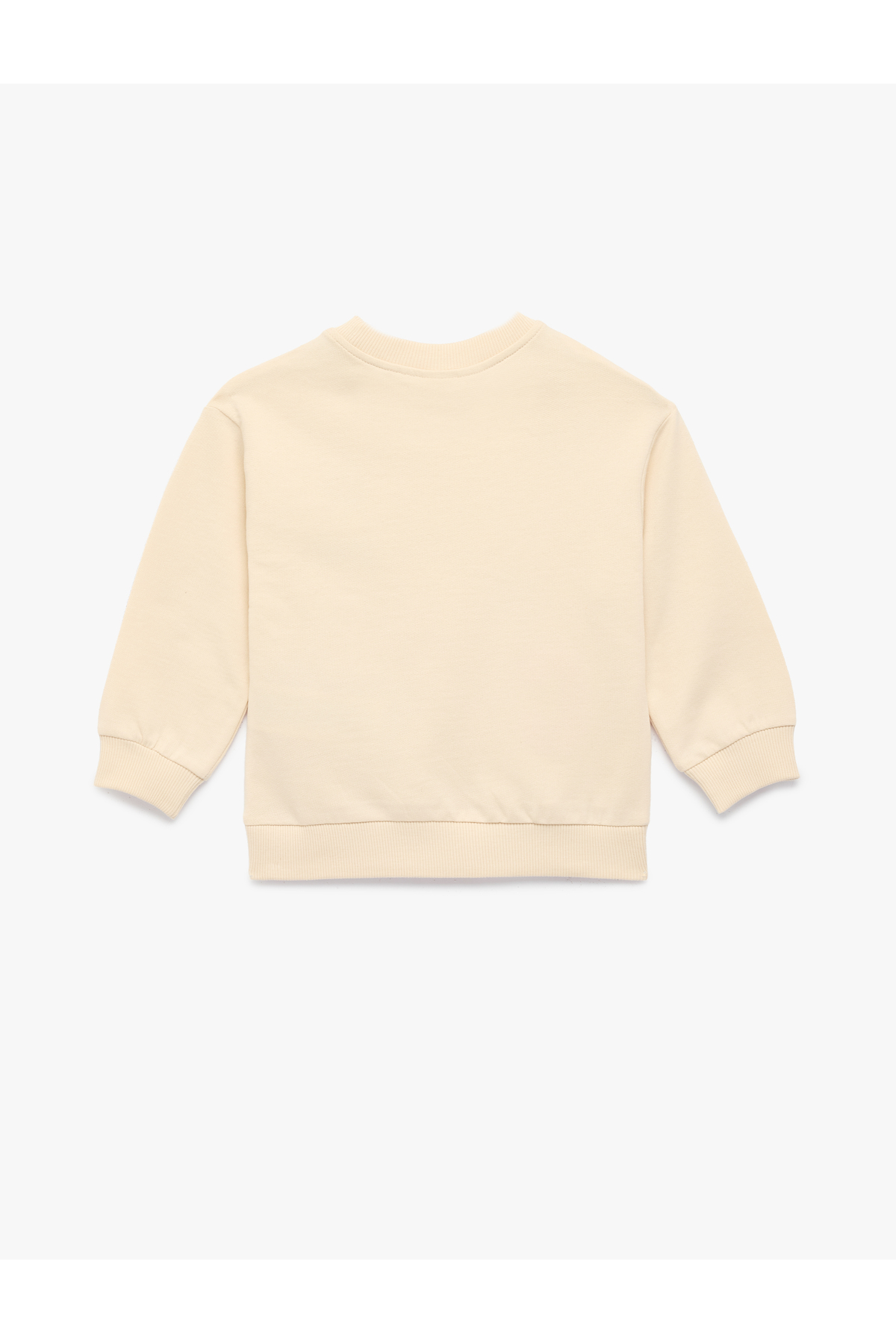 Koton Uzun Kollu Pamuklu Şardonlu Bisiklet Yaka Baskılı Sweatshirt fotoğrafı 2 (önizleme)