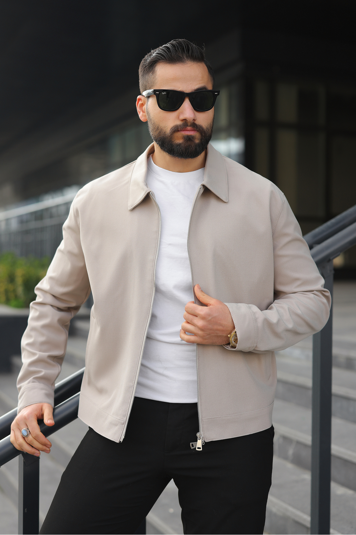 SEASON COAT ERKEK CEKET ÇİFT BAŞLIKLI FERMUAR İNCE ASTAR REGULAR KALIP görsel 2