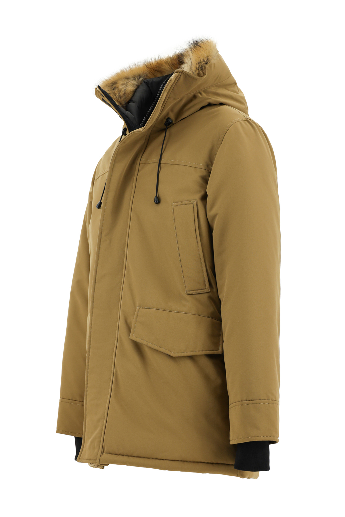 Abdullah Kiğılı  Kürklü Kapüşonlu Spor Kaban - Görsel 3