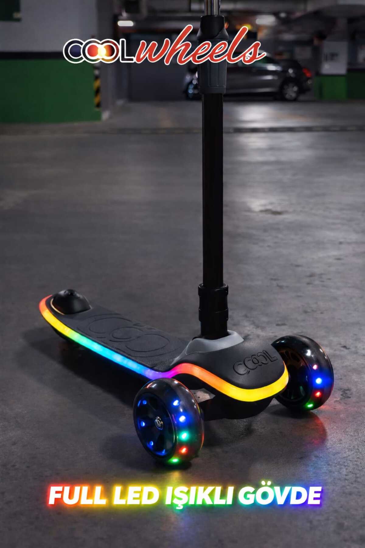 TOHA COOLWHEELS Lumix Full Gövde Led Işıklı Scooter 6+ Yaş