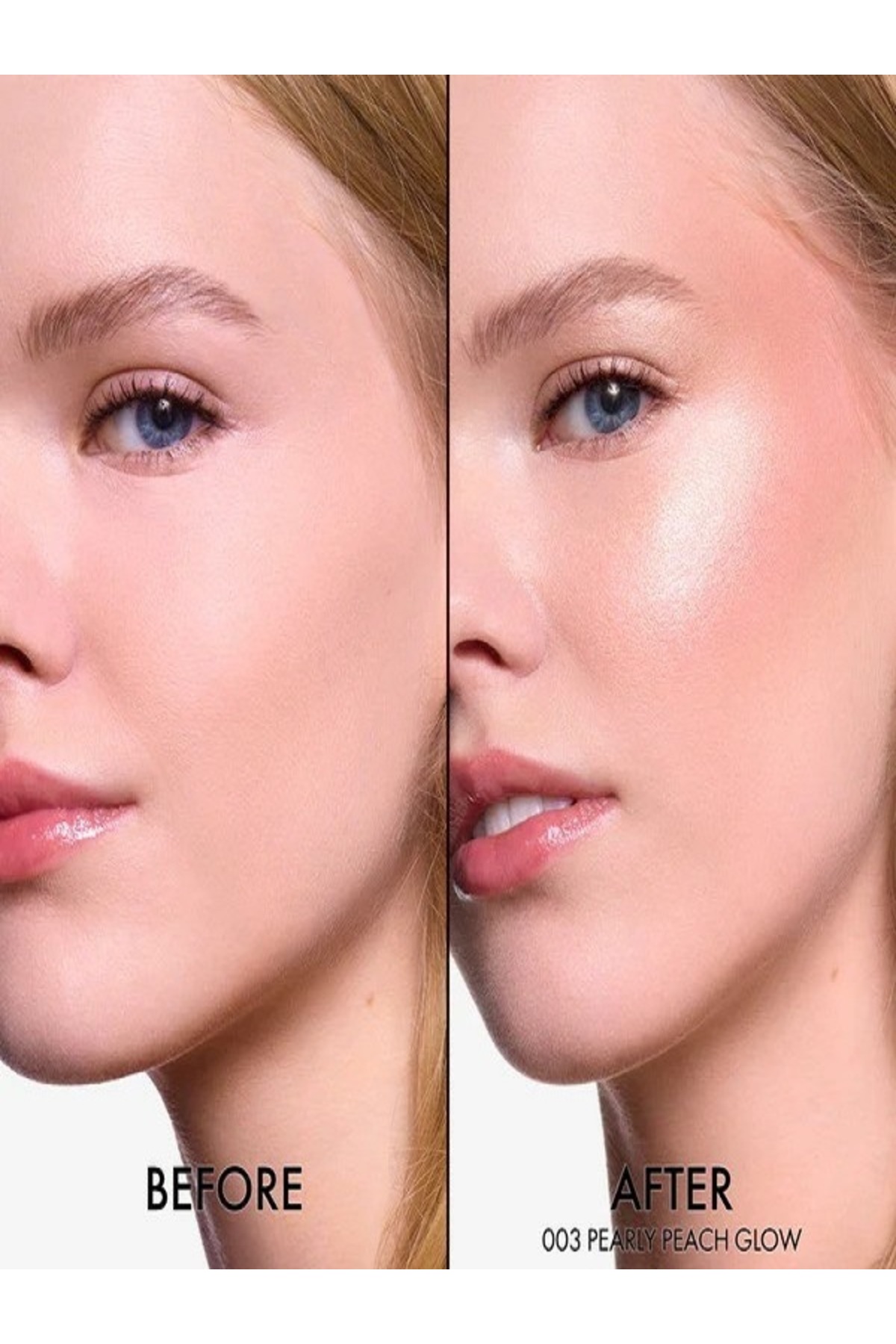 BACKSTAGE YÜZ PALETİ-4 ultra parlak highlighter ve allık tonu-003 Pearly Peach Glow 15G — BYELİFFFTR455 — تصویر 4 از 4