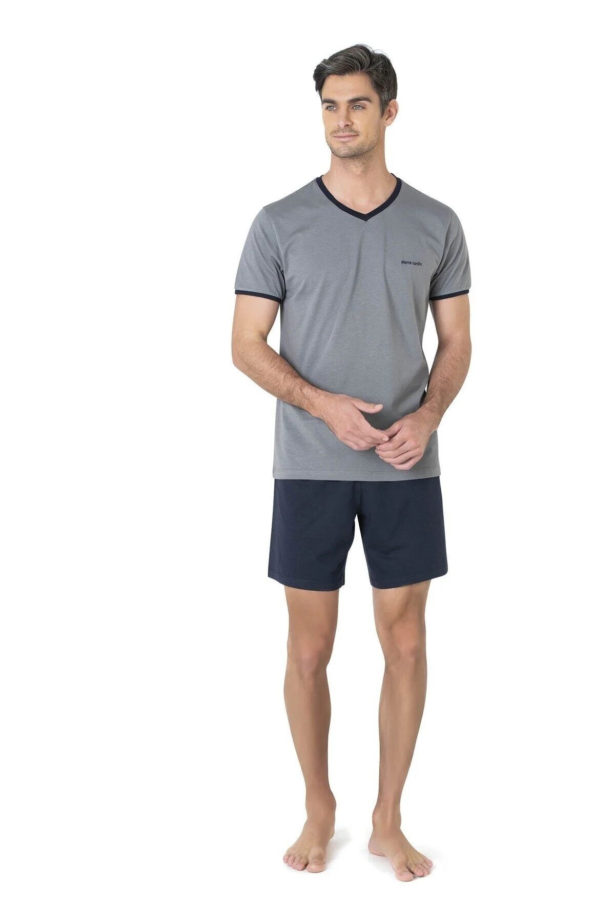 ست پیژامه و لباس خواب مردانه راسته فاق نرمال آستین بلند | پیر کاردین Pierre Cardin 5t6w4a0y - تصویر 5