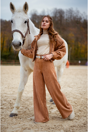 Maelle Studio Maëlle Bohem Western Ceket-Pantolon Takım