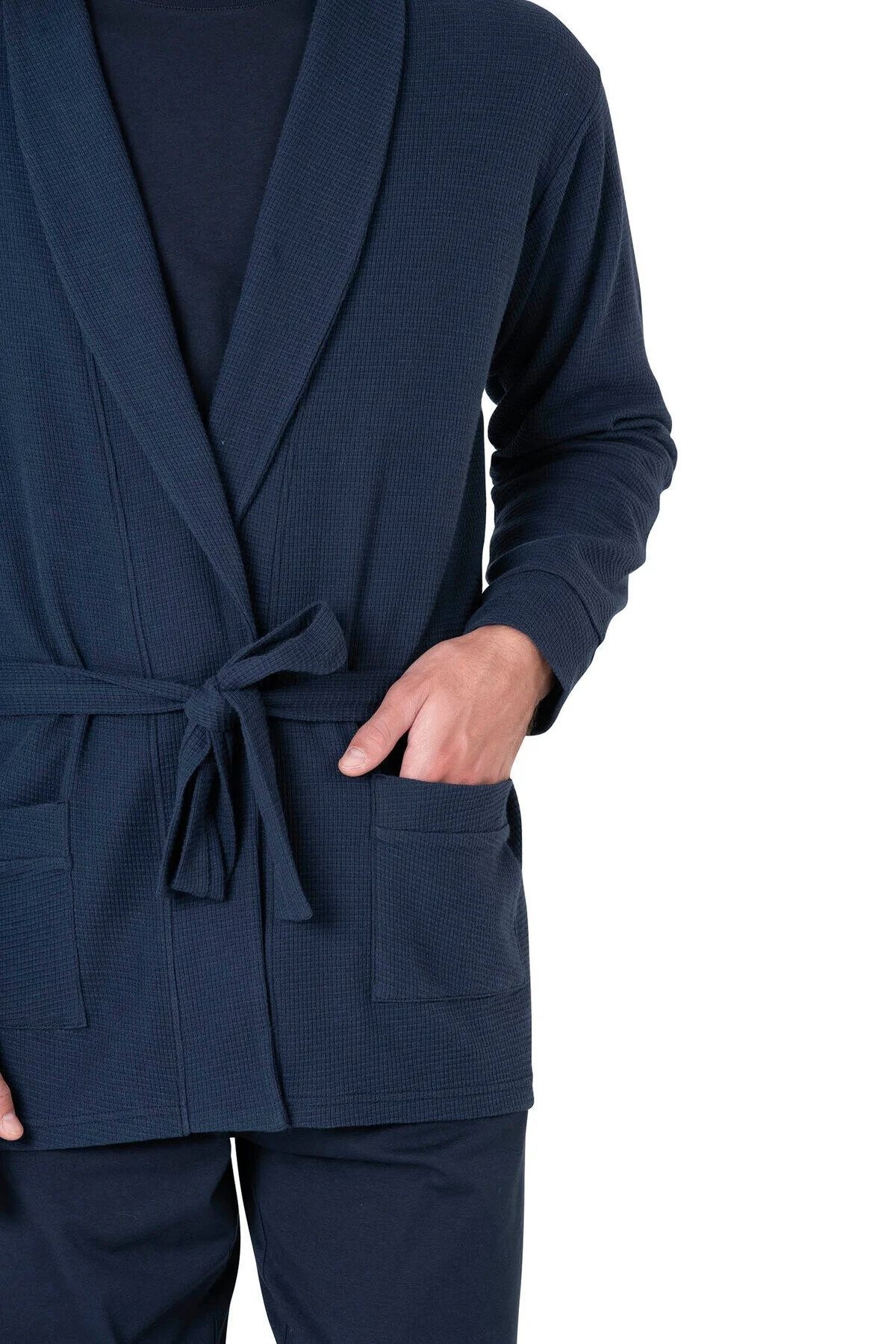 ست پیژامه و لباس خواب مردانه راسته فاق نرمال آستین بلند | پیر کاردین Pierre Cardin 5t6w4a0y - تصویر 3