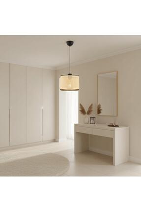 Elizim Home Lighting Antre 20'lik hasır görünümlü abajur sarkıt avize
