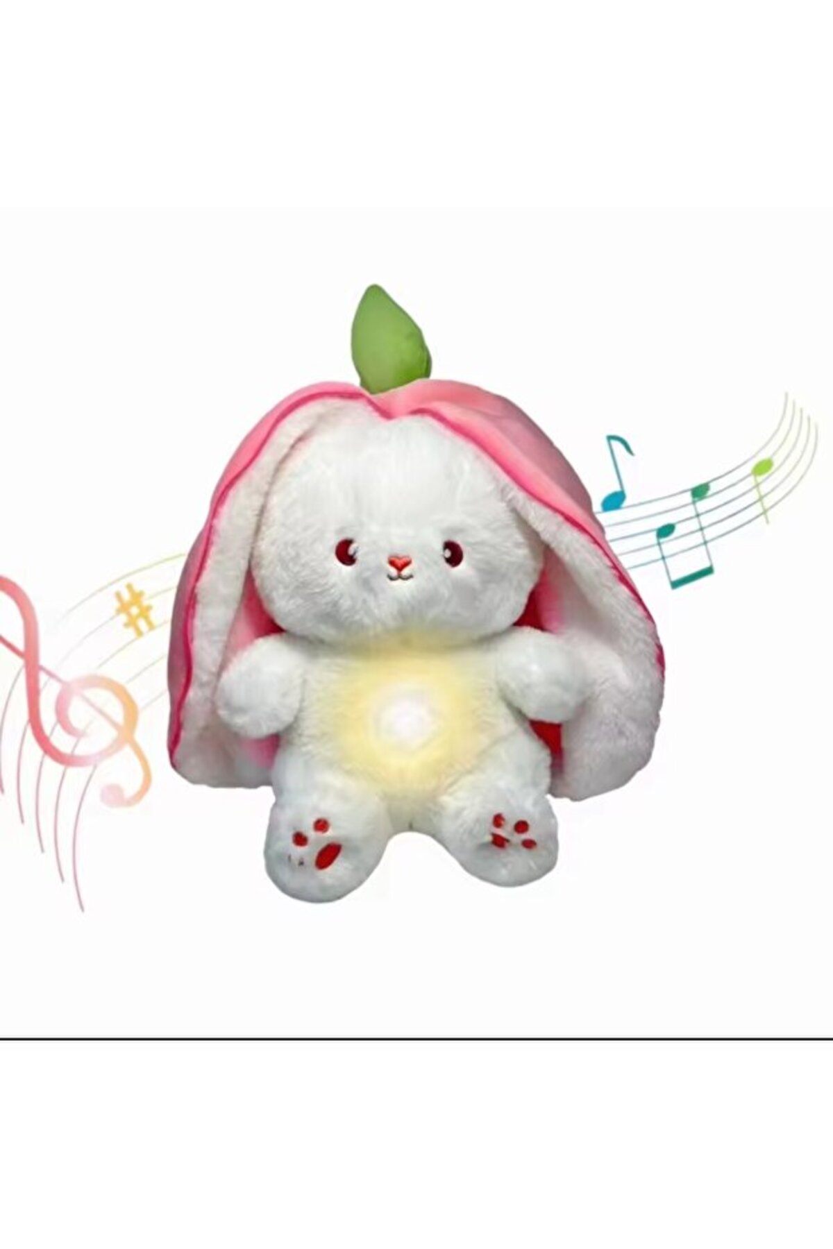 TREND Nefes Alan, Rahatlatıcı Sesli, Işıklı, Şapkalı Tavşan Uyku Arkadaşı fotoğrafı 4 (önizleme)