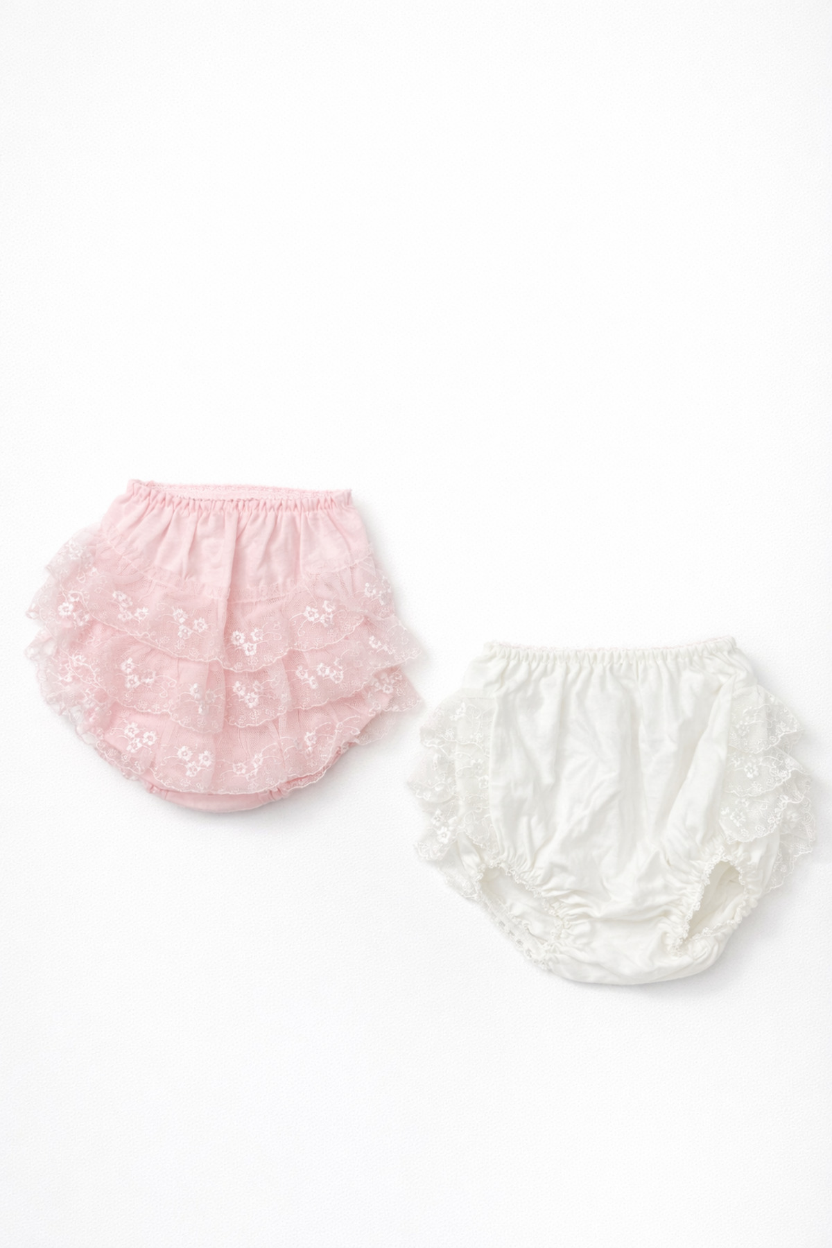 Kardeşler Bebe Kız Bebek 2'li Tütü Detaylı Külot fotoğrafı 2 (önizleme)