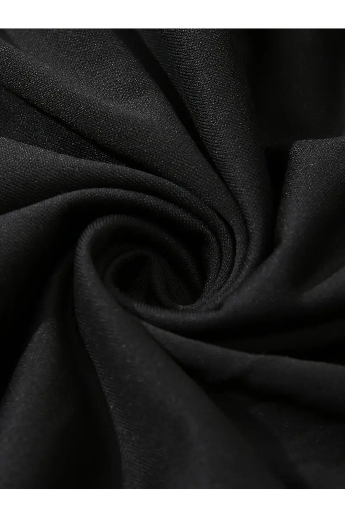 AZIZI TEKSTIL  Paylaş Gothic Baskılı Oversize Fermuarlı Siyah Unisex Kapüşonlu Hırka - Görsel 2