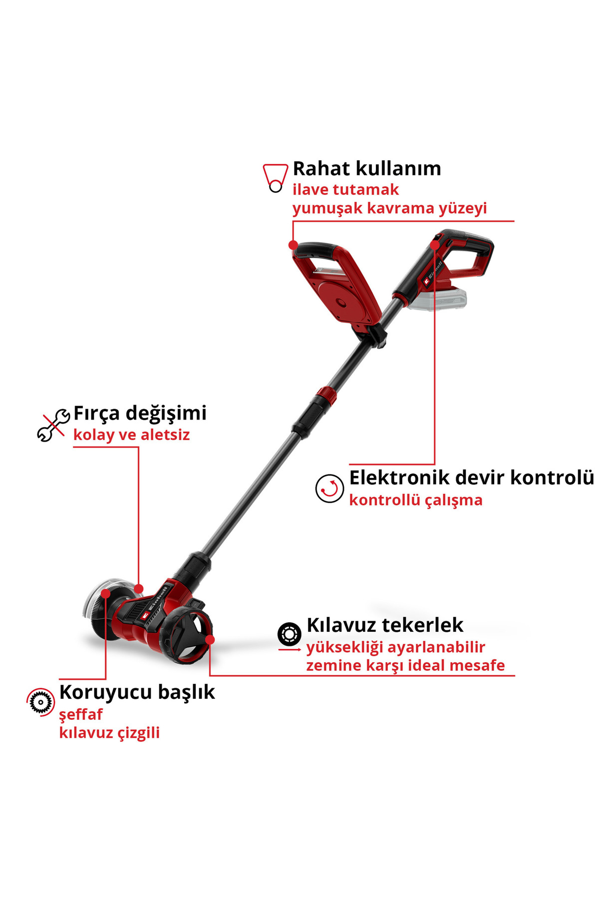 Einhell Expert GE-CC 18/110 Li E - Solo, Akülü Derz Temizleme