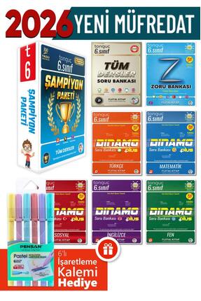 Tonguç Yayınları 6. Sınıf Şampiyon Paket + Hediyeli