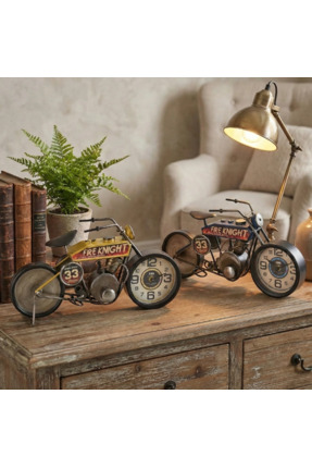 Energic Yarış Motoru Tasarımlı Masaüstü Saat