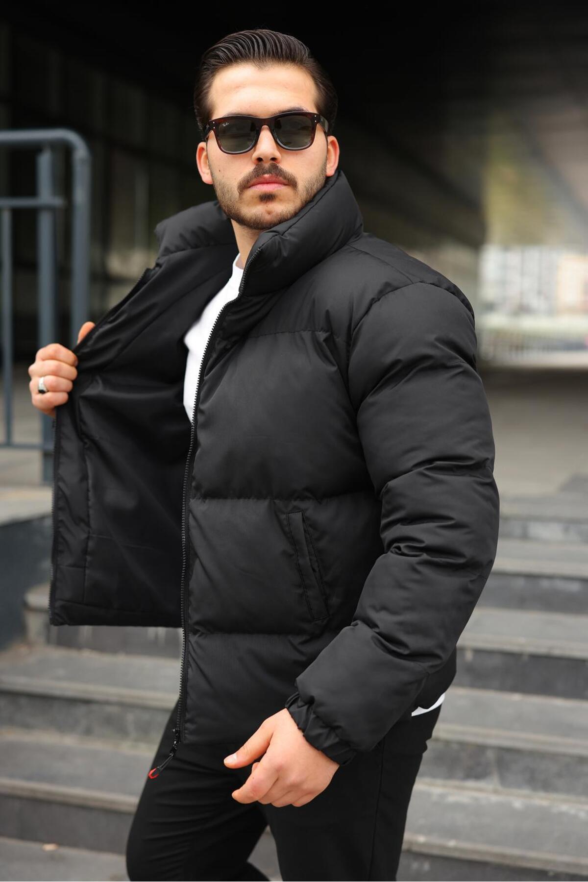 QUASAR Fashion Yeni Sezon Dolumlu Erkek Şişme Mont görsel 2