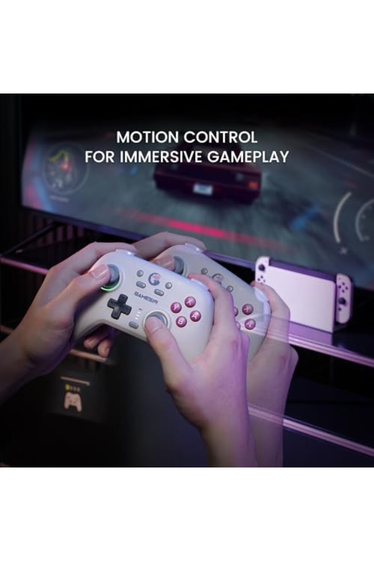 Resim STOREMAX buysell Switch Pro Controller - Switch/Lite/OLED, Hall Effect Joysticks, RGB LED, Turbo, Programmabl 