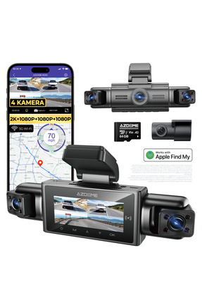 AZDOME M350 4 Kameralı Akıllı Araç Kamerası