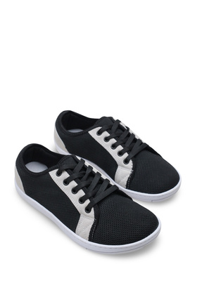 Pelanir Siyah Beyaz Kadın Barefoot Ayakkabı, Geniş Burun Tasarımlı Esnek ve H...