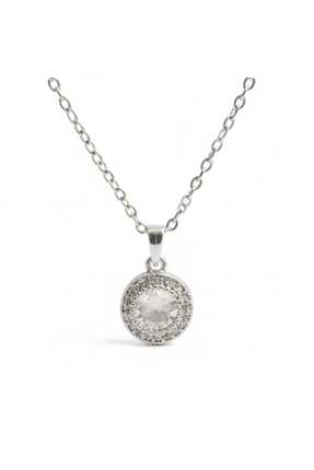 Swarovski Crystal Zirkon Taşlı Yuvarlak Tasarım