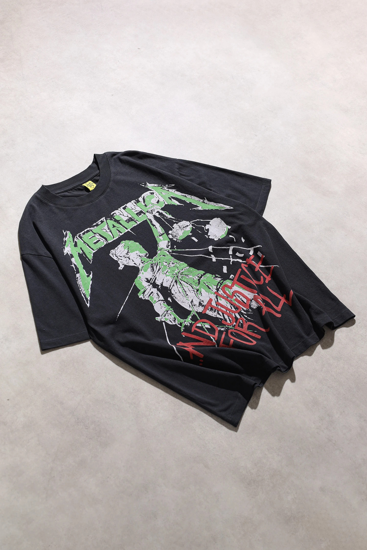Metallica And Justice For All Siyah Oversize Unisex Kısa Kol Tshirt 3
