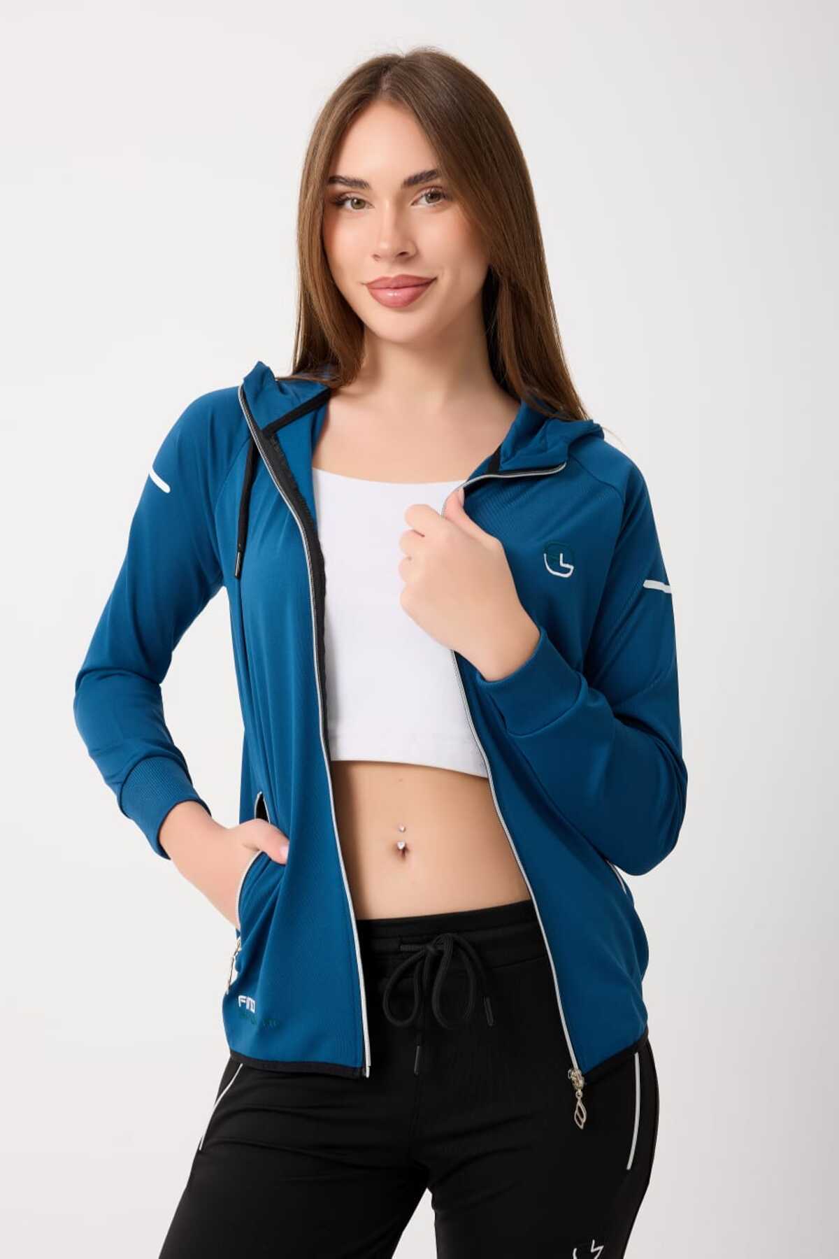 Yeni Sezon Şık Perfect Fit Eşofman Takımı — آبی B5722 — تصویر 5 از 7