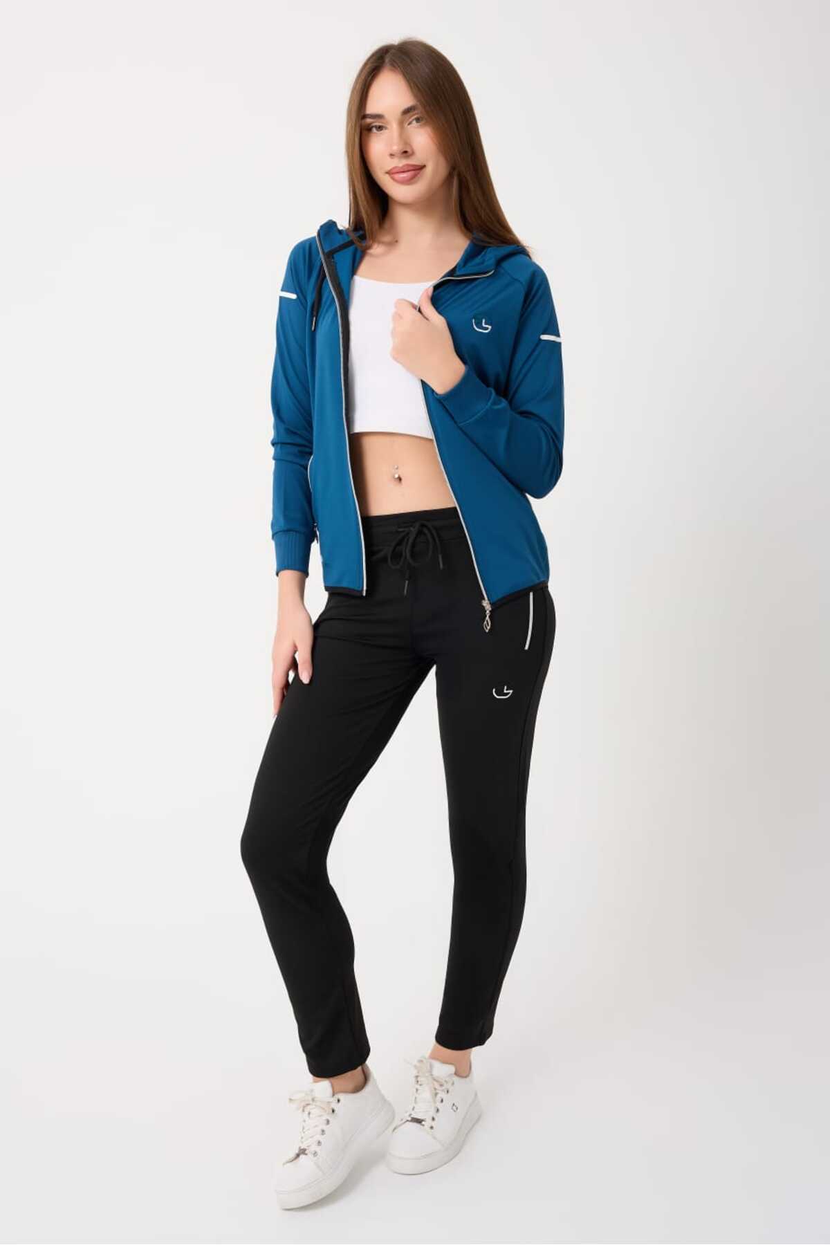 Yeni Sezon Şık Perfect Fit Eşofman Takımı — آبی B5722 — تصویر 2 از 7