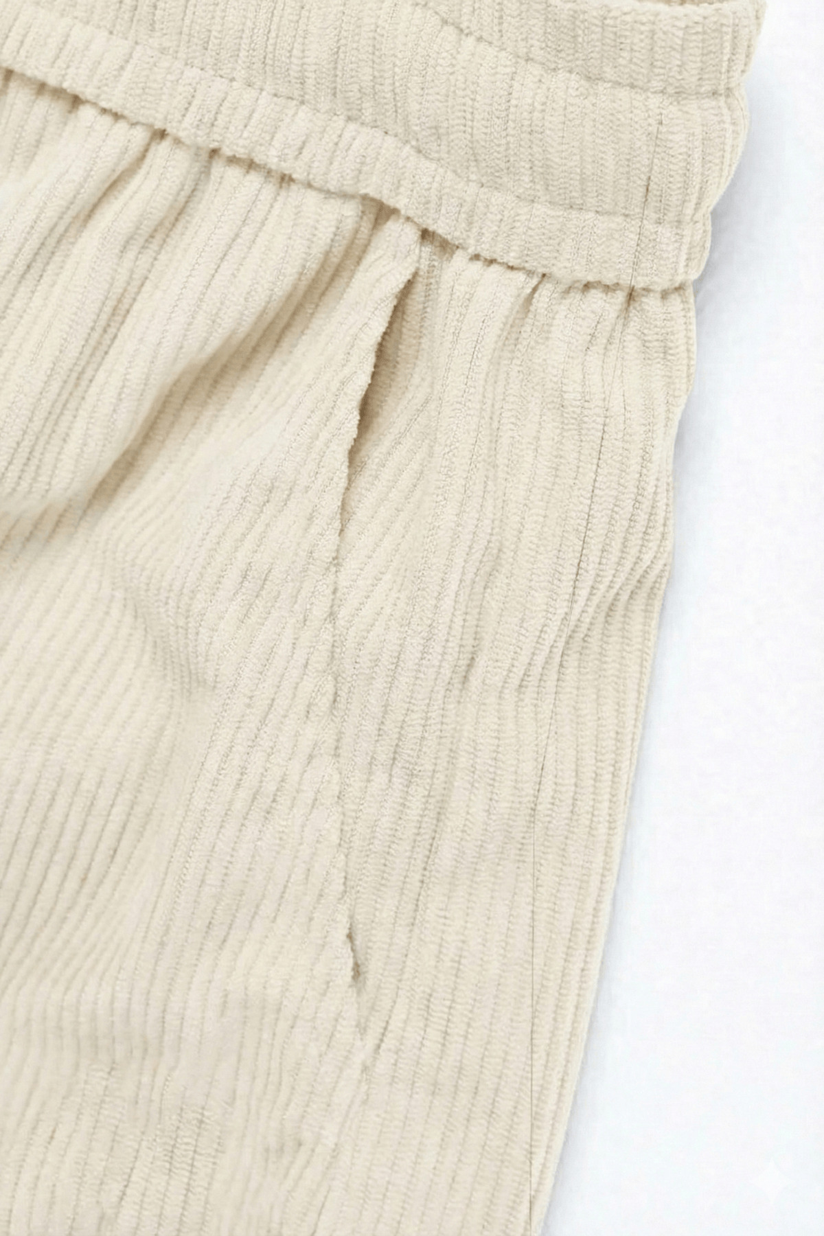 GENIUS STORE  GENIUS Erkek Pantolon Fitilli Kadife Bol Paça Oversize Pantolon - Görsel 4